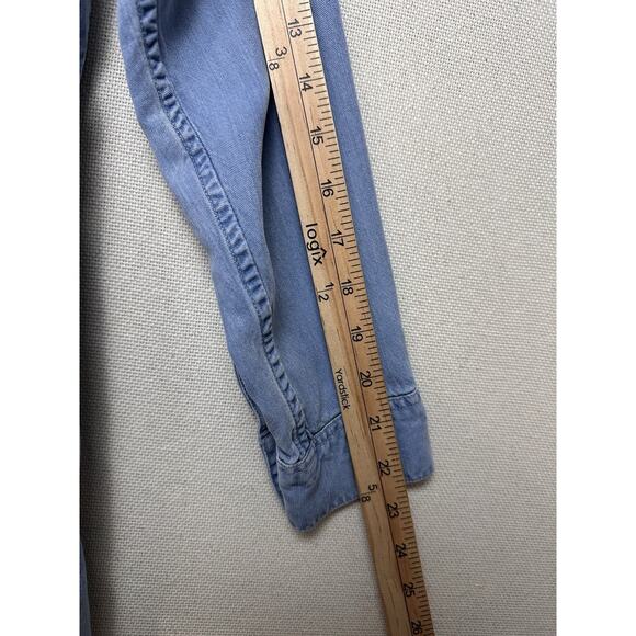 Soft Surroundings Shirt Top Womens Sz S Tencel Lyocell Button Up Long Sleeve - Picture 10 of 16